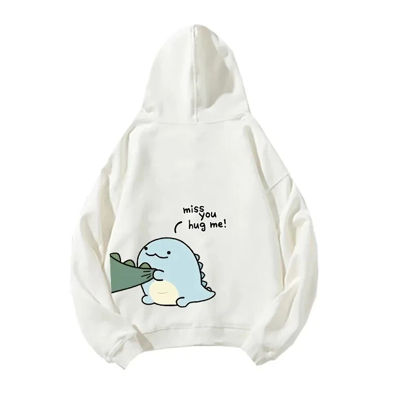 Jaunas blūzes Unisex Pavasaris Rudens Vīriešu un sieviešu Hoodie Džemperi Apģērbi Smieklīgi Dinozauru Hoodie Apdrukāti Hoodie Garām piedurknēm