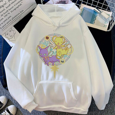 Cardcaptor Sakura hoodies γυναίκες Kawaii γραφικά anime Fleece pulls φούτερ γυναικείο ιαπωνικό πουλόβερ