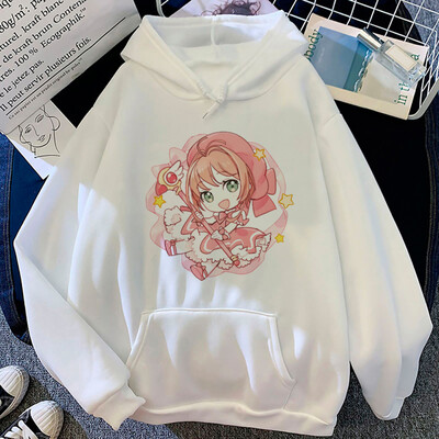 Cardcaptor Sakura hoodies γυναίκες Kawaii γραφικά anime Fleece pulls φούτερ γυναικείο ιαπωνικό πουλόβερ
