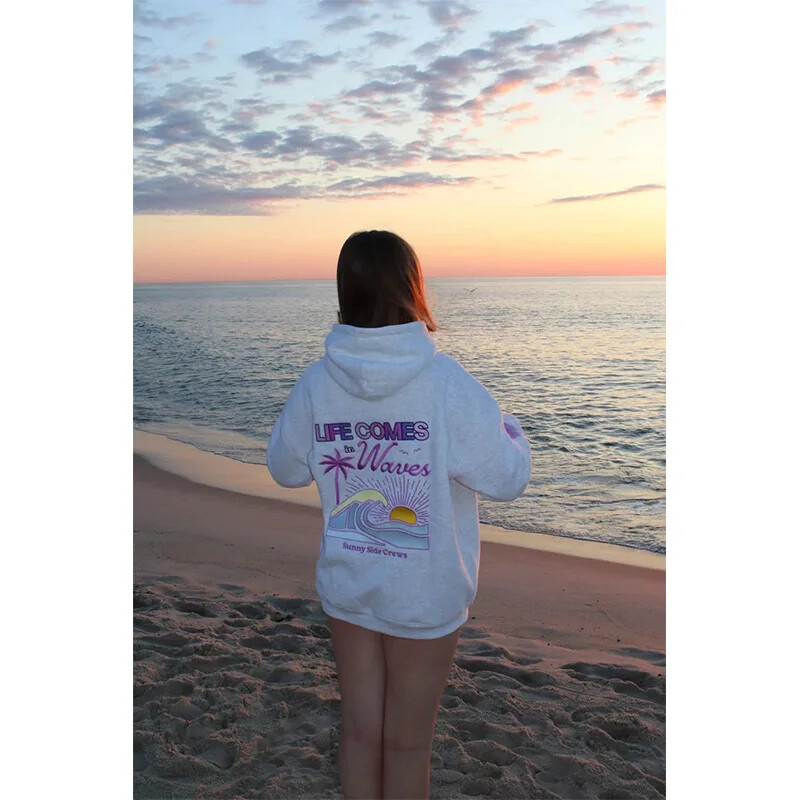 2024 φθινόπωρο και χειμώνα καυτές πωλήσεις ανδρικό και γυναικείο πουλόβερ με μακριά μανίκια κουκούλα μοντέρνα casual printed