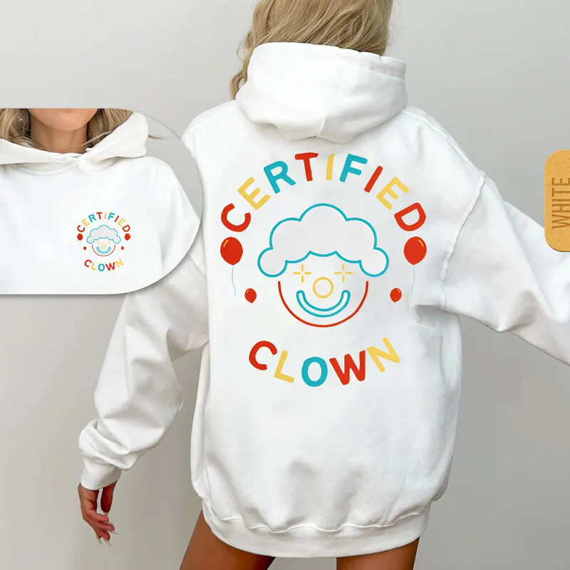 Klaunu džemperis Clowncore apģērbs, kapucis Weirdcore Dreamcore unisex pasteļkrāsas džemperis Harajuku Kawaii džemperis Y2k ziemas topi sievietēm