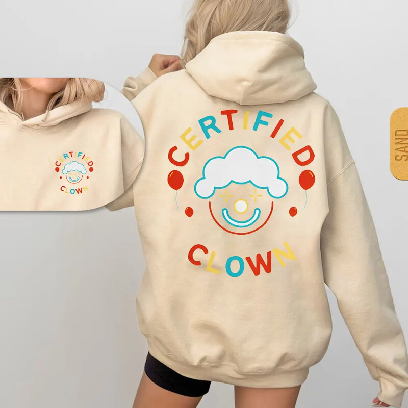 Klaunu džemperis Clowncore apģērbs, kapucis Weirdcore Dreamcore unisex pasteļkrāsas džemperis Harajuku Kawaii džemperis Y2k ziemas topi sievietēm