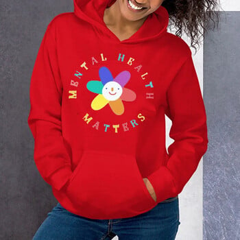 Clowncore Hoodies Mental Health Matters Hoodie Weirdcore πουλόβερ Clowncore Ρούχα Clowncore Αισθητική κουκούλα Funny Y2k Hoodie