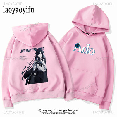 Ado Fashion Unisex Graphic Hoodie Ανδρικά Γυναικεία Άνοιξη και Φθινόπωρο σε εξωτερικούς χώρους Μακρυμάνικα αισθητικά μπλουζάκια Φούτερ Streetwear