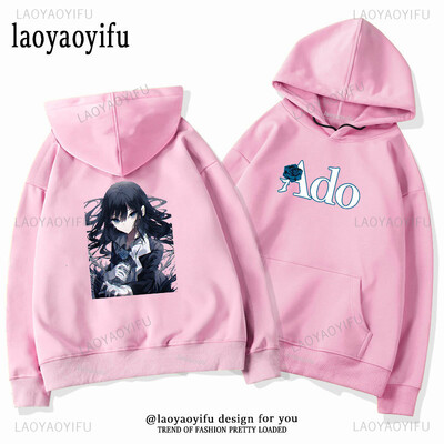 Ado Fashion Unisex Graphic Hoodie Ανδρικά Γυναικεία Άνοιξη και Φθινόπωρο σε εξωτερικούς χώρους Μακρυμάνικα αισθητικά μπλουζάκια Φούτερ Streetwear