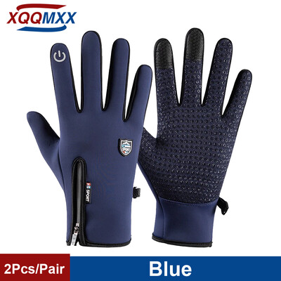 1 Pair Sport Gloves με οθόνη αφής Τα αντιανεμικά γάντια είναι ζεστά και ρυθμιζόμενα. Κατάλληλα για υπαίθριο τρέξιμο, ποδηλασία, ψάρεμα, σκι