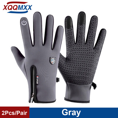 1 Pair Sport Gloves με οθόνη αφής Τα αντιανεμικά γάντια είναι ζεστά και ρυθμιζόμενα. Κατάλληλα για υπαίθριο τρέξιμο, ποδηλασία, ψάρεμα, σκι