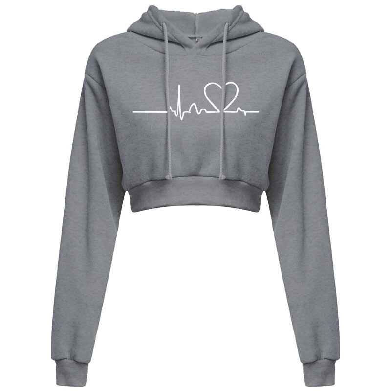 Γυναικεία πουλόβερ με κουκούλα Μονόχρωμα μονόχρωμα μακρυμάνικα πουλόβερ με κουκούλα ECG