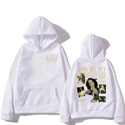 Hanorace casual Lana Del Rey Cantareata pentru barbati si femei Harajuku Hanorace cu maneci lungi la moda Moleton Printuri grafice Streetwear