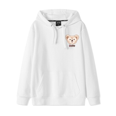 2024. gada multfilmas Disneja zvaigzne Delu Bear Rabbit Pāra džemperis Vienkāršs un ikdienišķs, brīvs Labākā drauga kleita Džempera mētelis ar kapuci