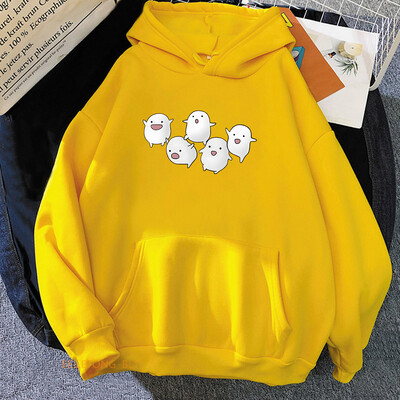 Warawara Φούτερ με κουκούλα για αγόρι και ερωδιούς Miyazaki Hayao Manga Χειμερινά μακρυμάνικα γυναικεία πουλόβερ με κουκούλα Kawaii