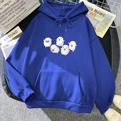 Warawara Φούτερ με κουκούλα για αγόρι και ερωδιούς Miyazaki Hayao Manga Χειμερινά μακρυμάνικα γυναικεία πουλόβερ με κουκούλα Kawaii