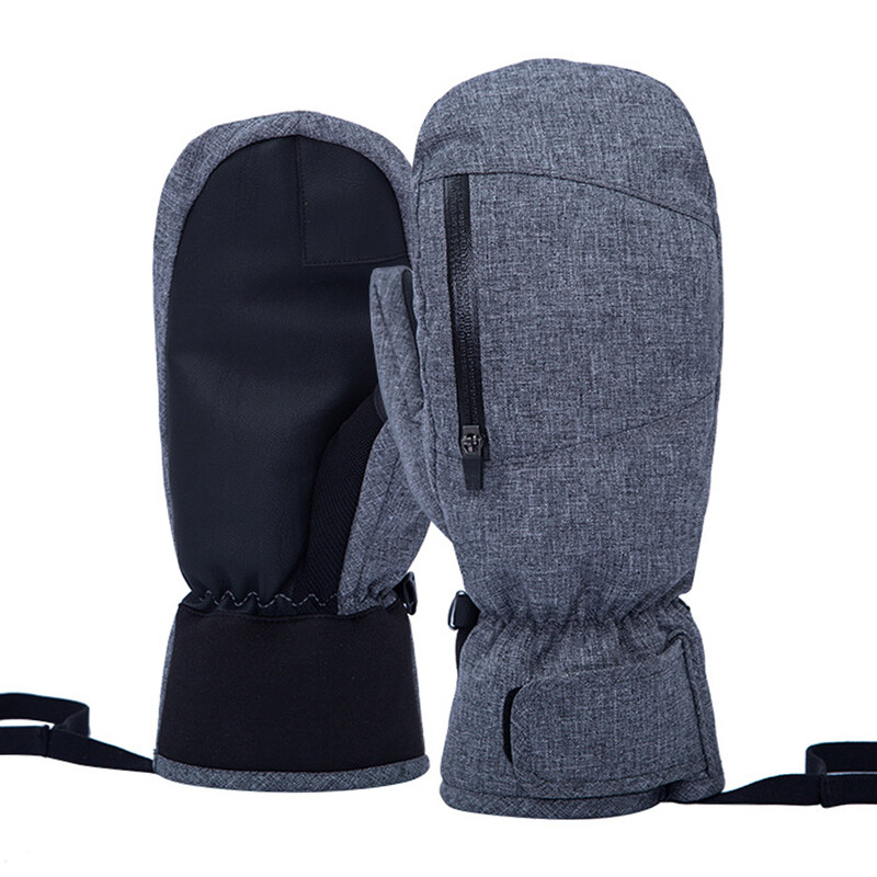 Snovborda dūraiņi ūdensizturīgi slēpošanas cimdi iekšējie piecu pirkstu dizaina skārienekrāna sniega cimdi ar rāvējslēdzēja maisiņu ziemas slēpošanai