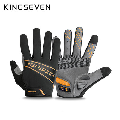 Kingseven Mănuși de bicicletă cu degete întregi Bărbați Mtb Mănuși de bicicletă rezistente la șocuri și respirabile Ecran tactil de ciclism Femei Mănuși de motociclete