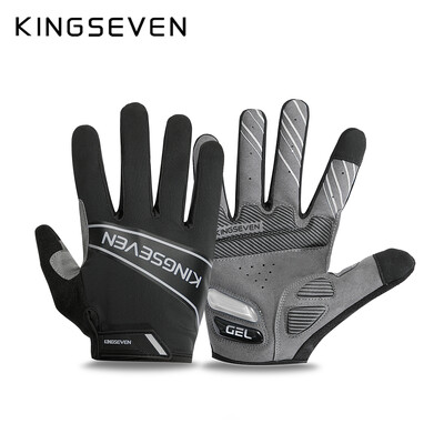 Kingseven Mănuși de bicicletă cu degete întregi Bărbați Mtb Mănuși de bicicletă rezistente la șocuri și respirabile Ecran tactil de ciclism Femei Mănuși de motociclete