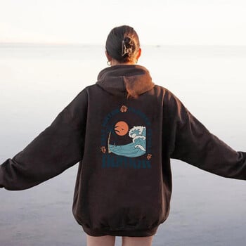 Hawaii Surf Hoodie Φούτερ με κουκούλα Ocean Beach Siesta Beach Πουλόβερ Μοντέρνα VSCO Coconut Aesthetic Φούτερ Tumblr