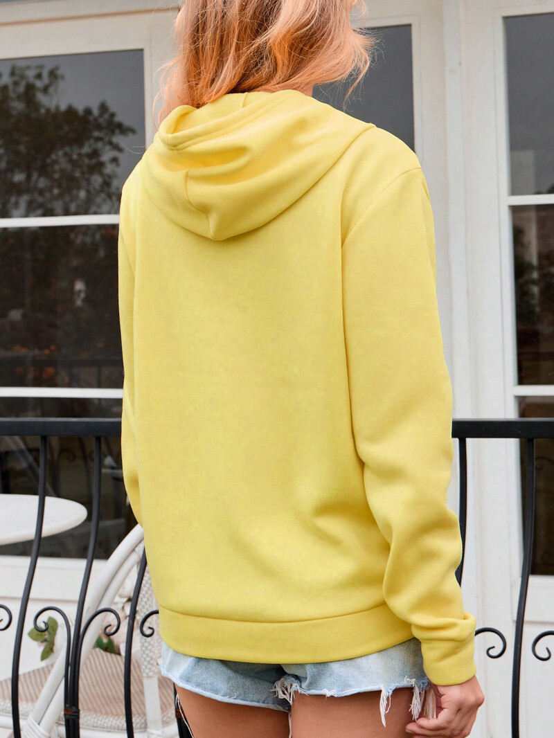 Hoodie s uzorkom elektrokardiograma leopardovog srca za žene Modni S-Xxl Hoody Jesenska odjeća s džepovima Ulična ležerna majica