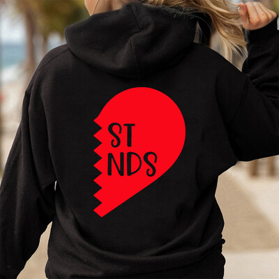 Najbolja prijateljica Ženske majice s kapuljačom u obliku srca Zip Up Sweatshirts Dugi rukavi Jakne s kapuljačom Kaput Best Friend BFF Hoodie Sisters Hoodies