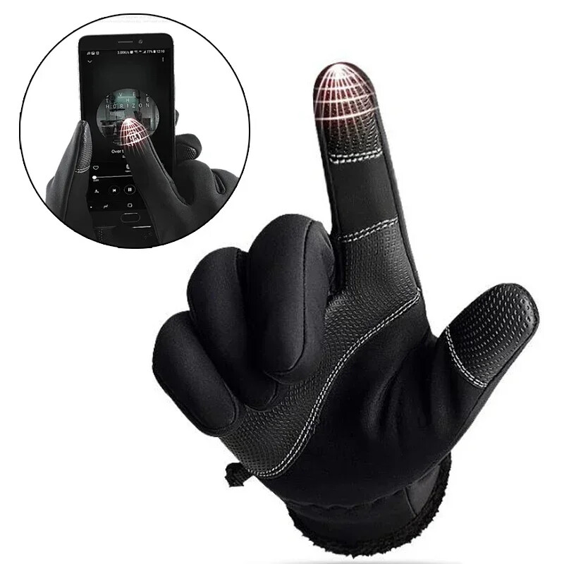 X-Tiger Zimske tople skijaške rukavice Puni prsti Vodootporne snježne rukavice Sport Biciklizam Motociklističke Skijaške rukavice od flisa s ekranom osjetljivim na dodir