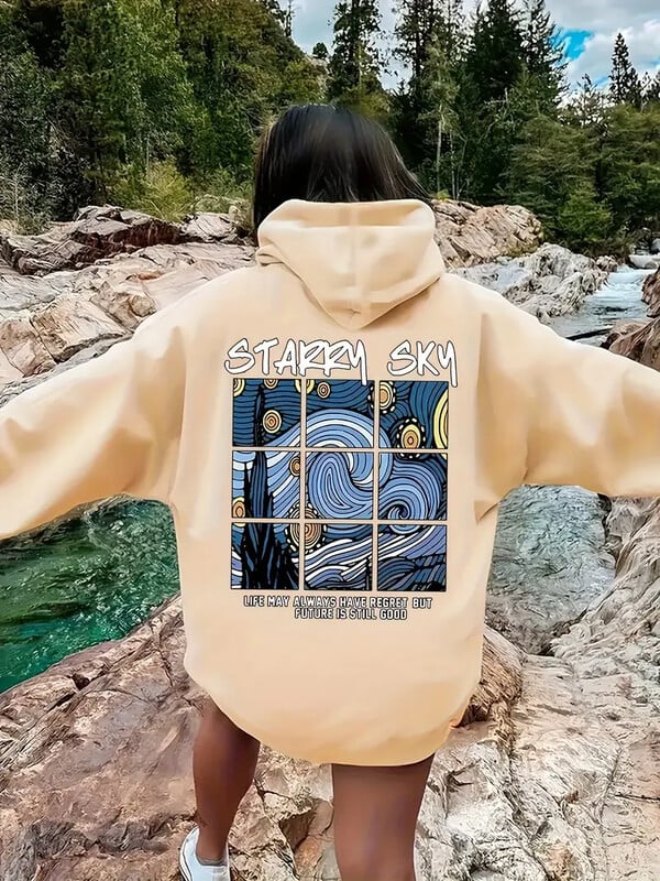 Sieviešu džemperis ar vienkāršu apdruku, ikdienas sporta sporta džemperis ar garām piedurknēm