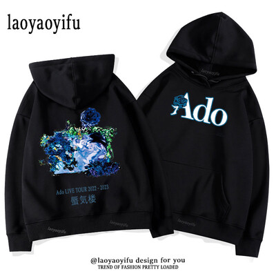 Ado LIVE TOUR 2022–2023 Mirage Hoodies Meeste Naiste Sügis- ja Talvine Thermal Hoodie Multifilm Harajuku Street Graphic Moetopid