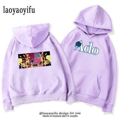 Ado LIVE TOUR 2022–2023 Mirage Hoodies Meeste Naiste Sügis- ja Talvine Thermal Hoodie Multifilm Harajuku Street Graphic Moetopid