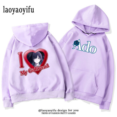 Ado LIVE TOUR 2022–2023 Mirage Hoodies Meeste Naiste Sügis- ja Talvine Thermal Hoodie Multifilm Harajuku Street Graphic Moetopid