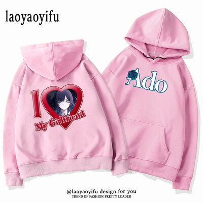 Ado LIVE TOUR 2022–2023 Mirage Hoodies Meeste Naiste Sügis- ja Talvine Thermal Hoodie Multifilm Harajuku Street Graphic Moetopid