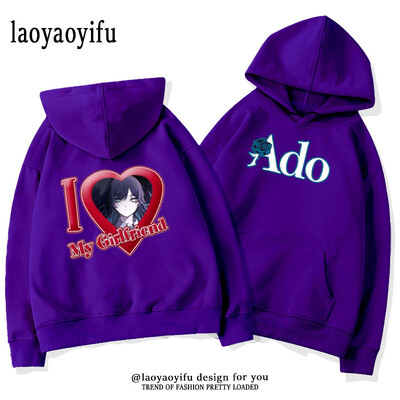 Ado LIVE TOUR 2022–2023 Mirage Hoodies Meeste Naiste Sügis- ja Talvine Thermal Hoodie Multifilm Harajuku Street Graphic Moetopid