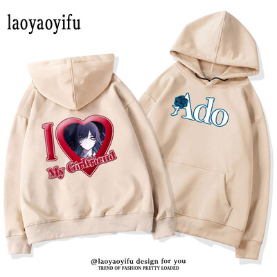 Ado LIVE TOUR 2022–2023 Mirage Hoodies Meeste Naiste Sügis- ja Talvine Thermal Hoodie Multifilm Harajuku Street Graphic Moetopid