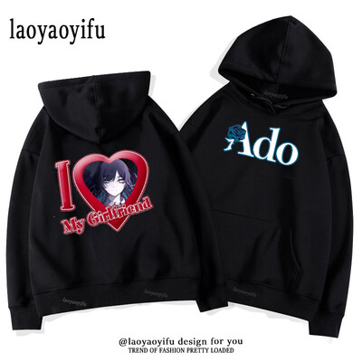 Ado LIVE TOUR 2022–2023 Mirage Hoodies Meeste Naiste Sügis- ja Talvine Thermal Hoodie Multifilm Harajuku Street Graphic Moetopid