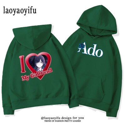 Ado LIVE TOUR 2022–2023 Mirage Hoodies Meeste Naiste Sügis- ja Talvine Thermal Hoodie Multifilm Harajuku Street Graphic Moetopid