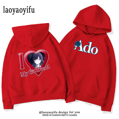 Ado LIVE TOUR 2022–2023 Mirage Hoodies Meeste Naiste Sügis- ja Talvine Thermal Hoodie Multifilm Harajuku Street Graphic Moetopid
