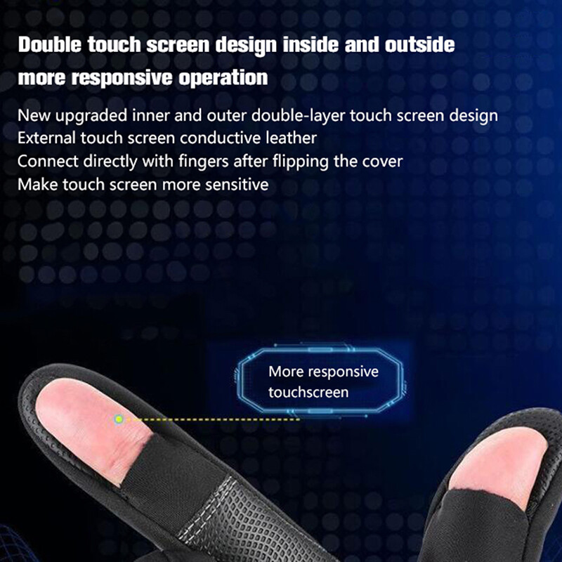 1PC M/L/XL skārienekrāna termiski vēja necaurlaidīgi silti cimdi aukstā laikā skriešanas sporta pārgājienu slēpošanas cimdi