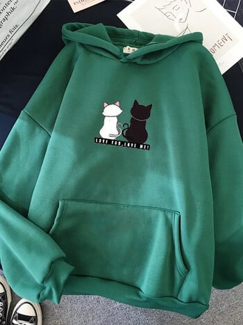 2023 Streetwear Hoodies Γυναικεία φούτερ Φθινοπωρινή άνοιξη μακρυμάνικο Harajuku γάτα Φούτερ Casual πουλόβερ sudadera mujer