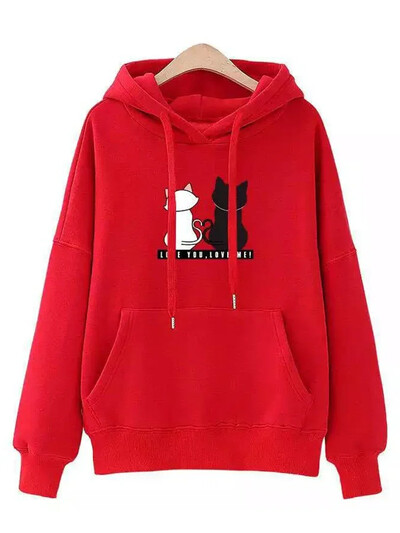 2023 Streetwear Hoodies Γυναικεία φούτερ Φθινοπωρινή άνοιξη μακρυμάνικο Harajuku γάτα Φούτερ Casual πουλόβερ sudadera mujer