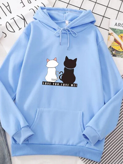 2023 Streetwear Hoodies Γυναικεία φούτερ Φθινοπωρινή άνοιξη μακρυμάνικο Harajuku γάτα Φούτερ Casual πουλόβερ sudadera mujer