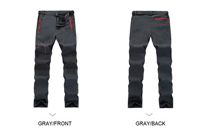 TRVLWEGO Muške zimske hlače za skijanje na otvorenom Soft Shell otporne na vjetar Vodootporne održavaju toplinu Hlače za kampiranje, biciklizam i klizanje na ledu