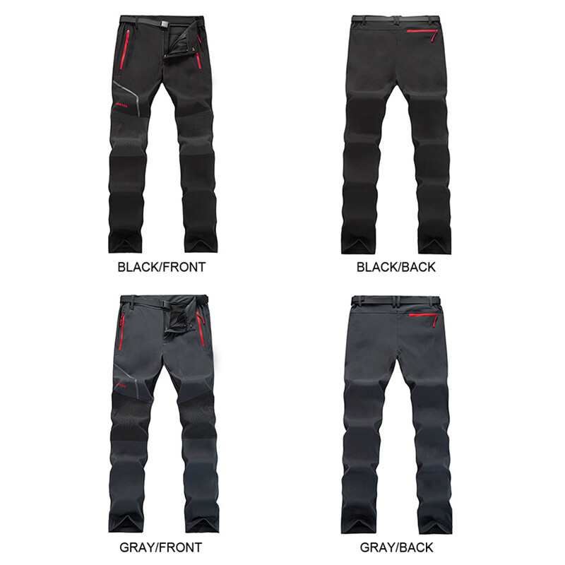 TRVLWEGO Muške zimske hlače za skijanje na otvorenom Soft Shell otporne na vjetar Vodootporne održavaju toplinu Hlače za kampiranje, biciklizam i klizanje na ledu