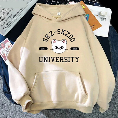 2024 Φθινόπωρο/Χειμώνας Kpop Αδέσποτα Παιδικά Hoodie Plus Size Γυναικεία Kawaii Plus Size Street Apparel Harajuku Χειμερινό φούτερ Skz