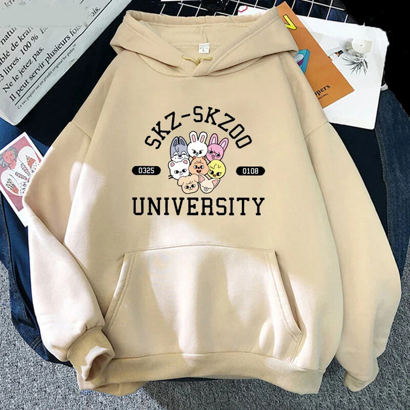 2024 Φθινόπωρο/Χειμώνας Kpop Αδέσποτα Παιδικά Hoodie Plus Size Γυναικεία Kawaii Plus Size Street Apparel Harajuku Χειμερινό φούτερ Skz