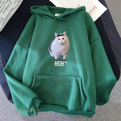 Meme Cats Moletom Casual Confortabil pentru toamna/iarna Hanorac femei/bărbați cu glugă Funko Pop cu imprimare grafică Hanorac cu mânecă lungă