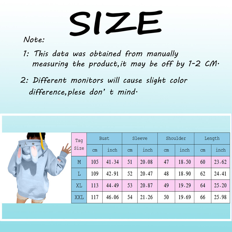 Hanorac rochie cu fermoar Hanorace casual pentru femei, urechi de iepure, hanorace, moda de toamnă, cu mânecă lungă, sudaderas de mujer