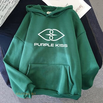 Purple Kiss Hoodies Корейска модна лента Графични суичъри Пролет Дамски/мъжки Удобни Sudaderas щампи Облекло Дамски