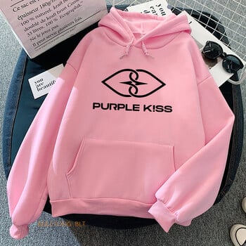 Purple Kiss Hoodies Корейска модна лента Графични суичъри Пролет Дамски/мъжки Удобни Sudaderas щампи Облекло Дамски