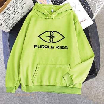 Purple Kiss Hoodies Корейска модна лента Графични суичъри Пролет Дамски/мъжки Удобни Sudaderas щампи Облекло Дамски