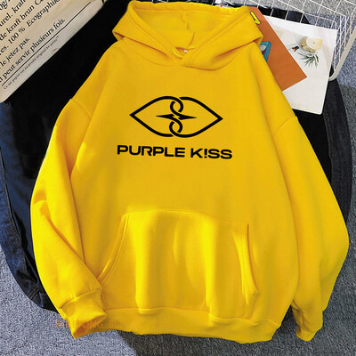 Hanorace Purple Kiss Hanorace grafice Banda de modă coreeană Primăvară Femei/Bărbați Sudadera confortabilă Imprimare Îmbrăcăminte pentru femei