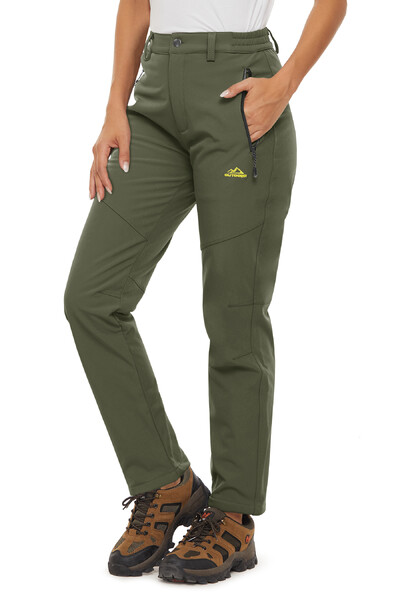 KEFITEVD ziemas siltas flīsa pārgājienu bikses sievietēm ūdensizturīgas vēja necaurlaidīgas sniega bikses slēpošanas bikses Softshell darba bikses sievietēm