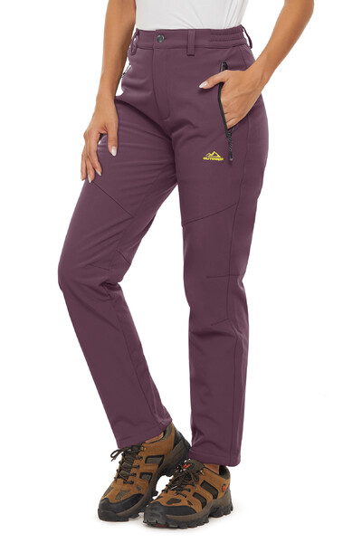 KEFITEVD ziemas siltas flīsa pārgājienu bikses sievietēm ūdensizturīgas vēja necaurlaidīgas sniega bikses slēpošanas bikses Softshell darba bikses sievietēm