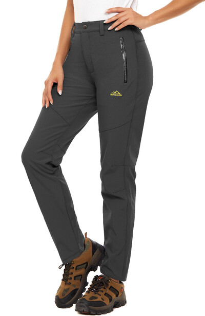 KEFITEVD ziemas siltas flīsa pārgājienu bikses sievietēm ūdensizturīgas vēja necaurlaidīgas sniega bikses slēpošanas bikses Softshell darba bikses sievietēm